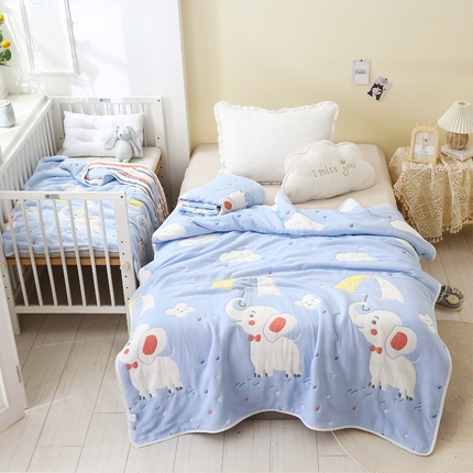 91家纺网 家纺一手货源 找家纺 （总）朴尔家纺-毛巾被 2024年全棉十层纱布加厚儿童盖被毛巾被