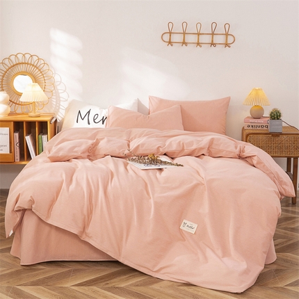 91家纺网 家纺一手货源 找家纺 （总）金泰莱 2025新款全棉四件套长绒棉纯棉四件套纯色四件套