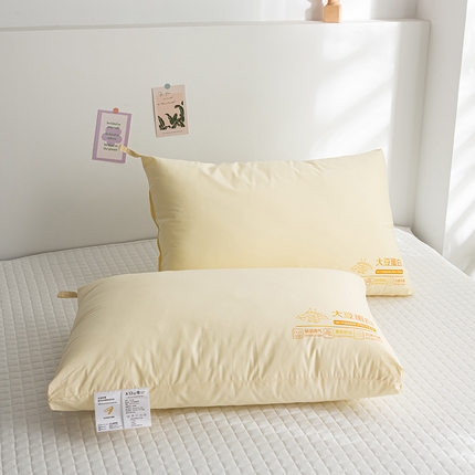 91家纺网 家纺一手货源 找家纺 萌番宝 2024新款A类全棉大豆蛋白枕健康好眠 A类全棉大豆蛋白酒店枕分区枕 大豆蛋白酒店枕/只
