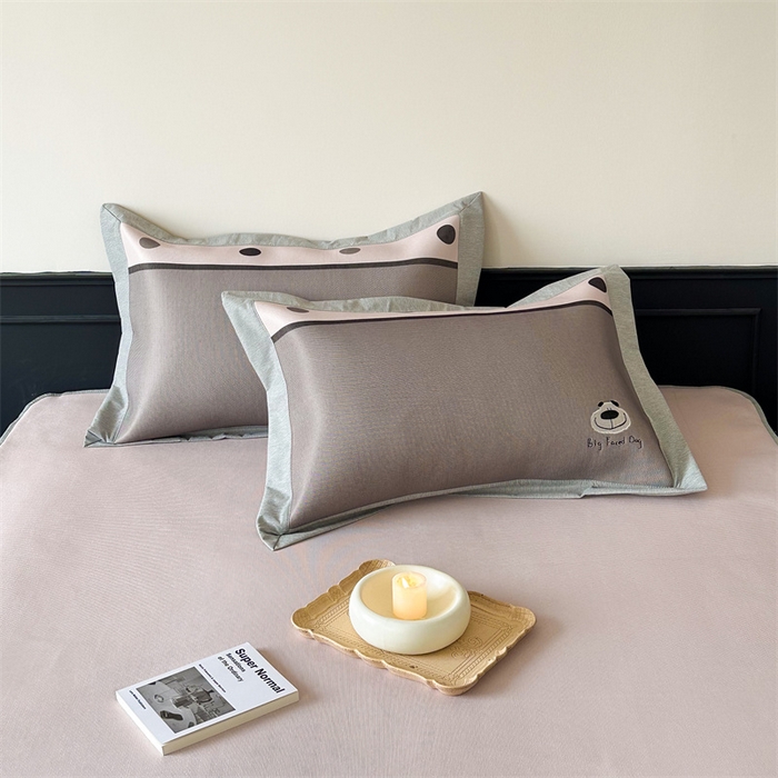 91家纺网 家纺一手货源 找家纺 甜梦 2024新款母婴级7A抗菌养生冰藤席影棚1—床笠款 可爱狗狗（床笠款）