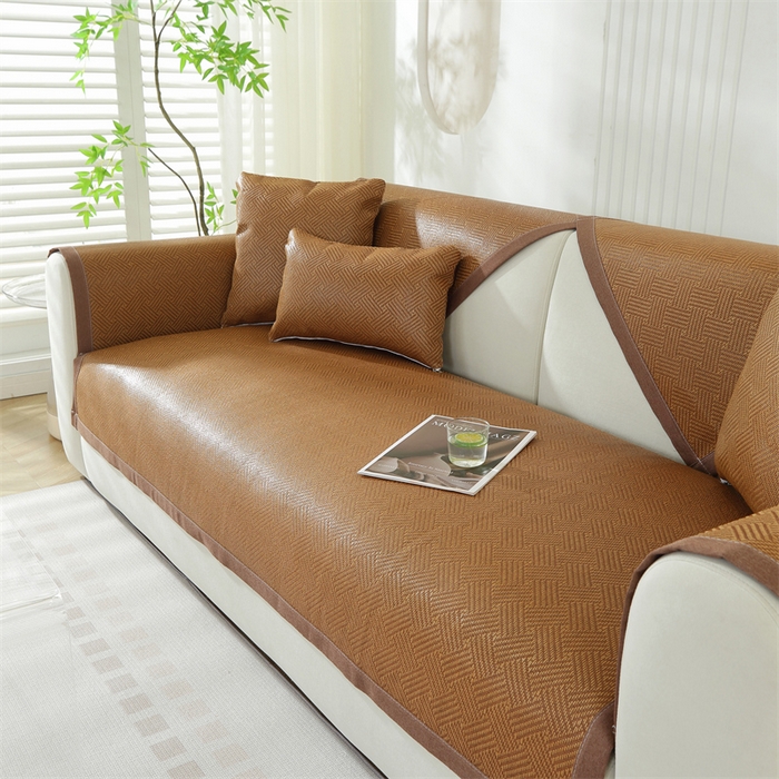 91家纺网 家纺一手货源 找家纺 共鸣沙发垫 新款夏季新款冰藤沙发垫 藤席斜纹