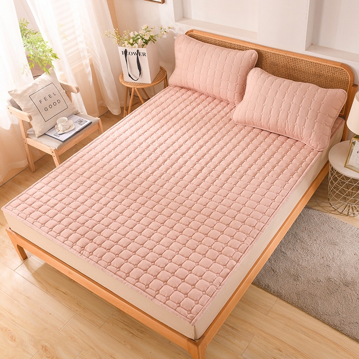 91家纺网 家纺一手货源 找家纺 恋绒家纺 2025升级款水洗棉床褥隔尿防水床垫隔尿垫护理垫床护罩垫子 防水款-珍珠玉