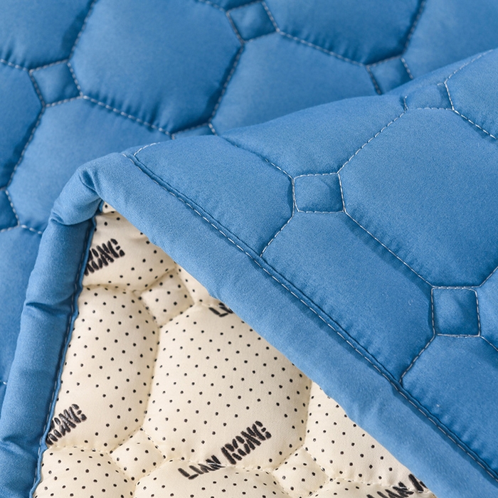 91家纺网 家纺一手货源 找家纺 恋绒家纺 2025升级款水洗棉床褥隔尿防水床垫隔尿垫护理垫床护罩垫子 防水款-远山蓝