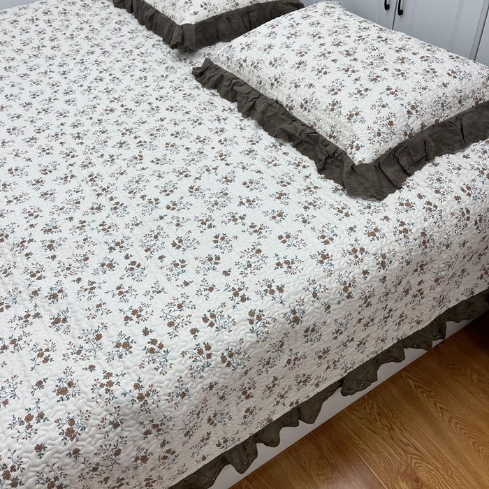 91家纺网 家纺一手货源 找家纺 暖居 2024新款支持定制纯棉榻榻米三件套单件被套农村大炕盖 墨尔本