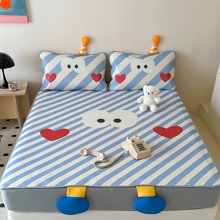 91家纺网 家纺一手货源 找家纺 （总）昔可家纺 2024新款异形床笠款冰丝凉席