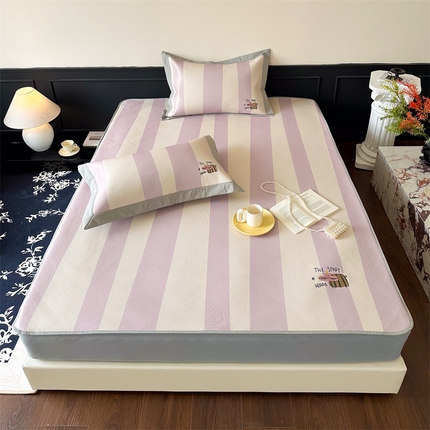 91家纺网 家纺一手货源 找家纺 （总）甜梦 2024新款母婴级7A抗菌养生冰藤席影棚1—床笠款