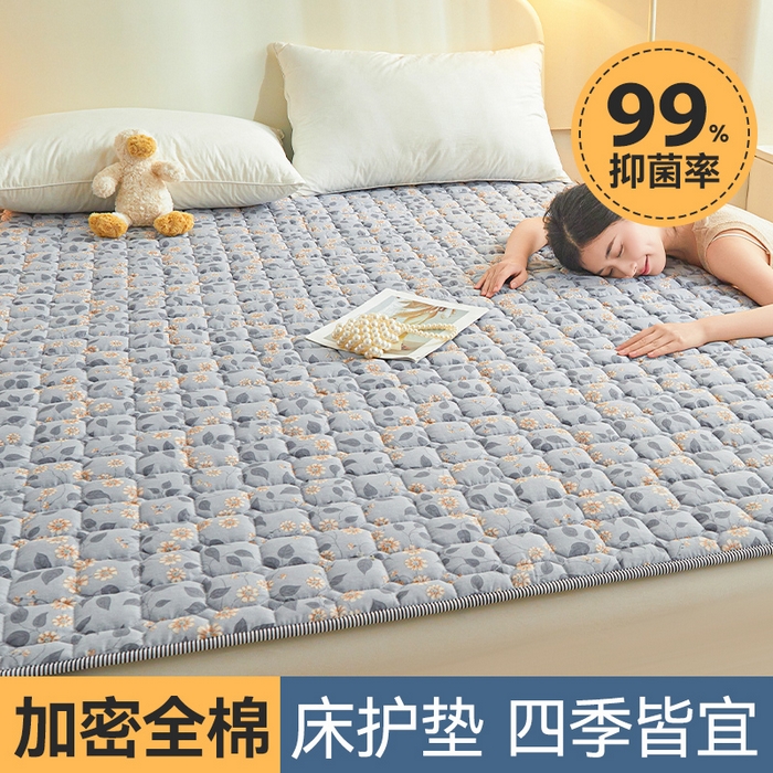 91家纺网 家纺一手货源 找家纺 丽诺 2024新款全棉13070防滑床褥 和风