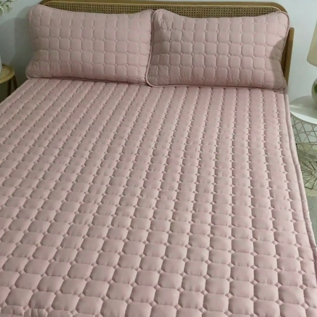 91家纺网 家纺一手货源 找家纺 恋绒家纺 2025升级款水洗棉床褥隔尿防水床垫隔尿垫护理垫床护罩垫子 防水款-珍珠玉