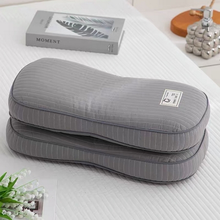 91家纺网 家纺一手货源 找家纺 （总）2024新款韩式全棉砂洗荞麦枕头 立体贴布全荞麦家用硬枕芯 25x48cm