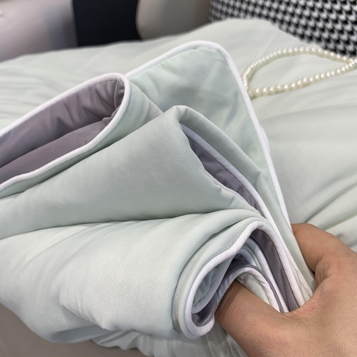 91家纺网 家纺一手货源 找家纺 奈萝家纺 2025新款A类凉感丝小凉皮夏被可机洗夏被新品空调被 香草奶冻