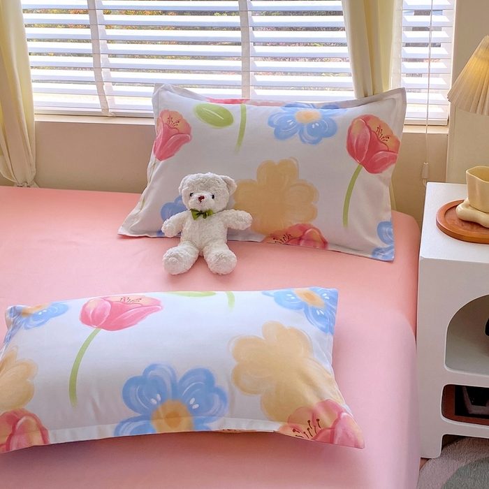 91家纺网 家纺一手货源 找家纺 金丝兔 2025新款植物羊绒加厚磨毛印花四件套直播热款全年供货量大可送 海盐白茶