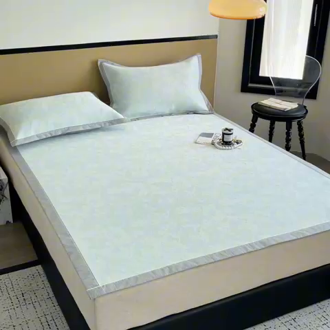 91家纺网 家纺一手货源 找家纺 （总）倾慕 2024新款提花凉感凉席