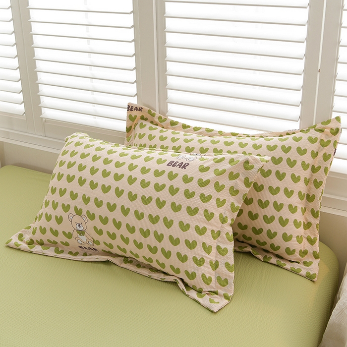 91家纺网 家纺一手货源 找家纺 圣楚家纺 2024新款清柔泡泡纱夏被 幸福暗号