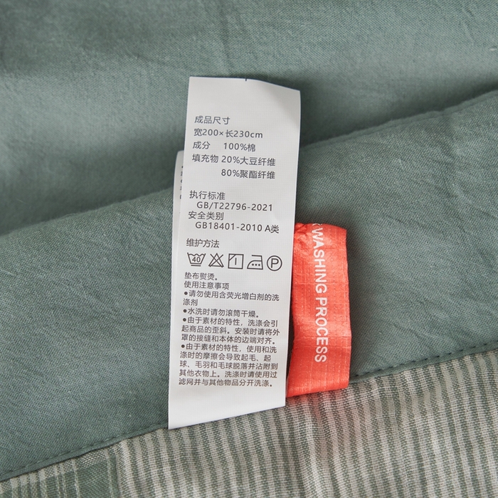 91家纺网 家纺一手货源 找家纺 安莱生活 2024新款双层纱拼布田园单夏被系列 拼布田园-灰绿
