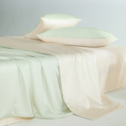 云栖家居 202460支A类兰精天丝系列单品被套（风格二） 浅绿&香槟