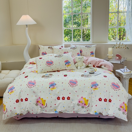 91家纺网 家纺一手货源 找家纺 （总）感遇 2024新款全棉印花四件套