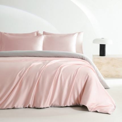 91家纺网 家纺一手货源 找家纺 （总）云栖家居 202460支A类兰精天丝系列拼色四件套（风格二）