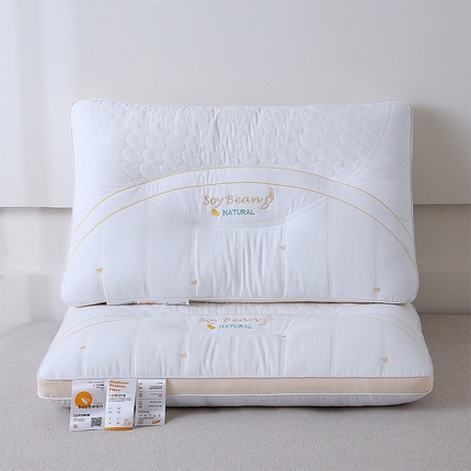 91家纺网 家纺一手货源 找家纺 （总）梦叶草 2024新款大豆绣花羽丝绒枕芯