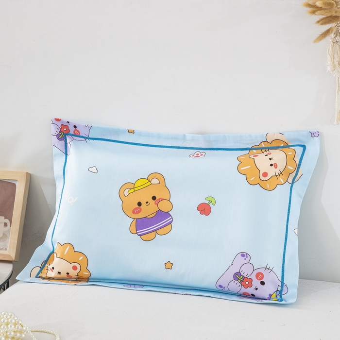 91家纺网 家纺一手货源 找家纺 乐秀家纺 2026新款卡通全棉枕套儿童幼儿园枕头卡通宝贝