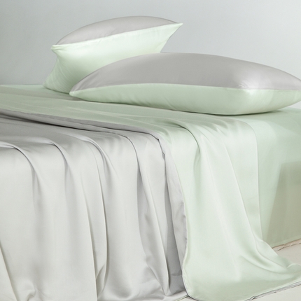 云栖家居 202460支A类兰精天丝系列单品被套（风格二） 银灰&浅绿