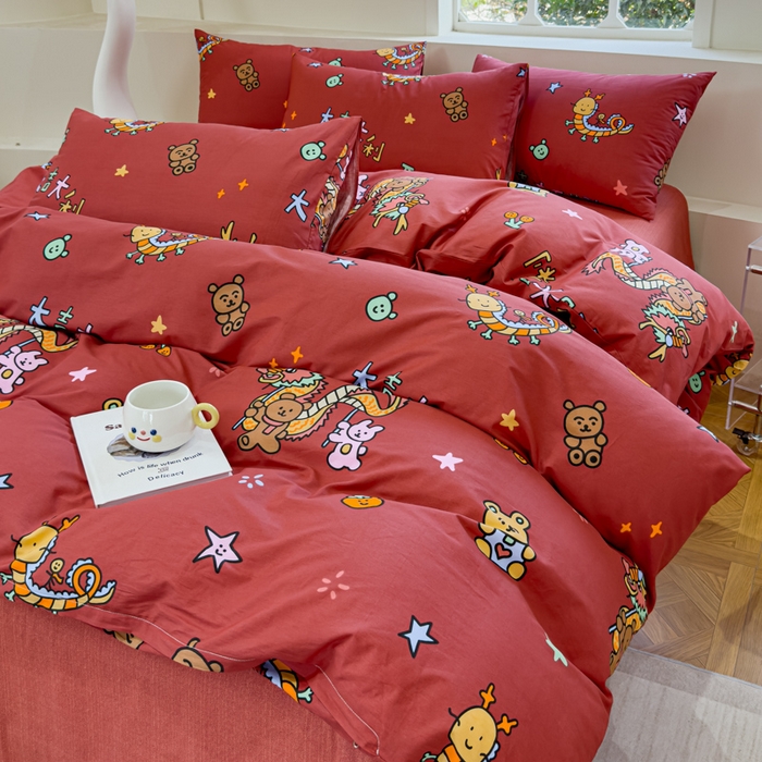 91家纺网 家纺一手货源 找家纺 （总）感遇 2024新款全棉印花四件套