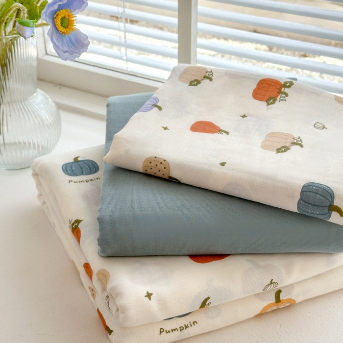 91家纺网 家纺一手货源 找家纺 （总）曼之夏 2024新款全棉印花双层纱四件套