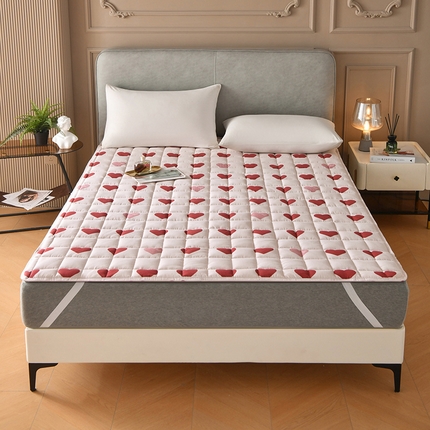 91家纺网 家纺一手货源 找家纺 索弗莱家纺 2024新款轻奢四季款全棉磨毛床褥垫 卡蜜拉