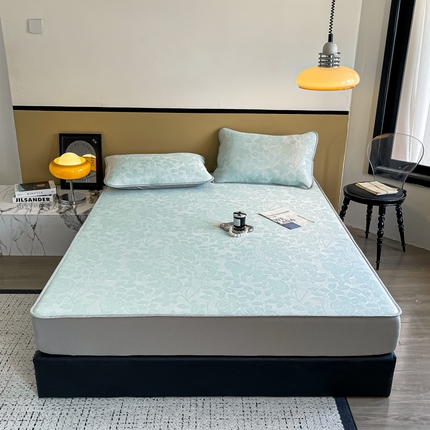 91家纺网 家纺一手货源 找家纺 （总）倾慕 2024新款提花凉感凉席