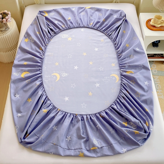 91家纺网 家纺一手货源 找家纺 金丝兔 2025新款植物羊绒磨毛单床笠三件套 晚安