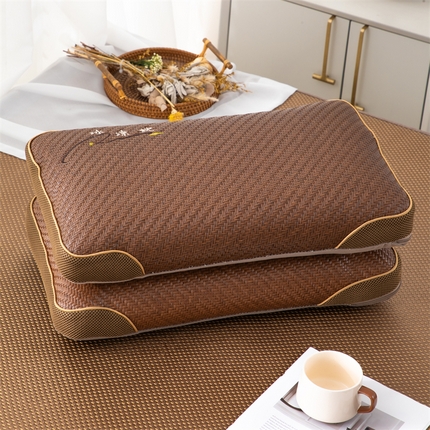 91家纺网 家纺一手货源 找家纺 （总）织布人 2024新款荞麦枕茶香枕夏季凉感立体PE藤冰凉枕夏凉枕午睡颈椎枕