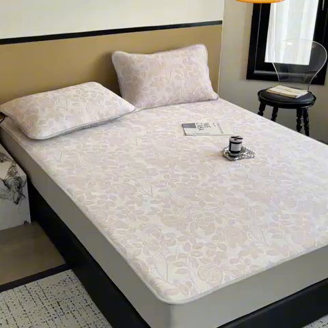 91家纺网 家纺一手货源 找家纺 （总）倾慕 2024新款提花凉感凉席