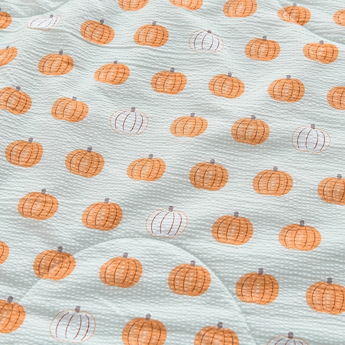 91家纺网 家纺一手货源 找家纺 圣楚家纺 2024新款清柔泡泡纱夏被 幸运南瓜