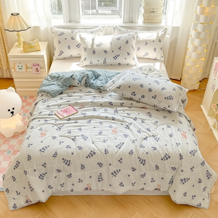 91家纺网 家纺一手货源 找家纺 （总）慕尚家纺2025新款双层纱水洗夏被子被芯