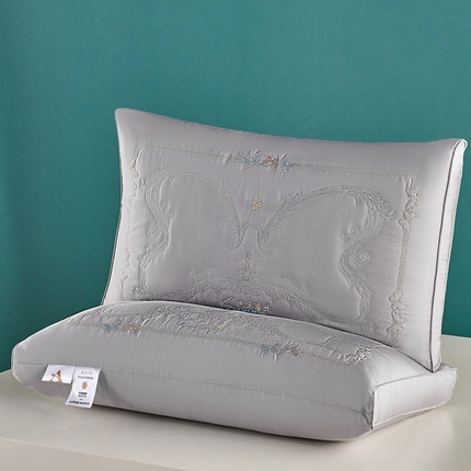 91家纺网 家纺一手货源 找家纺 （总）梦叶草 2024新款100支全棉贡缎巴马蚕丝枕芯