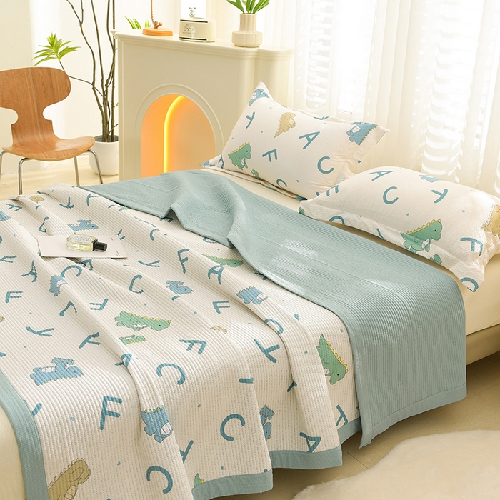 91家纺网 家纺一手货源 找家纺 圣楚家纺 2024新款A类泡泡棉夹棉床盖