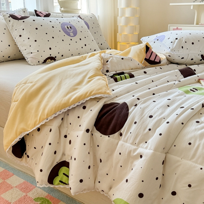 91家纺网 家纺一手货源 找家纺 （总）慕尚家纺2025新款双层纱水洗夏被子被芯