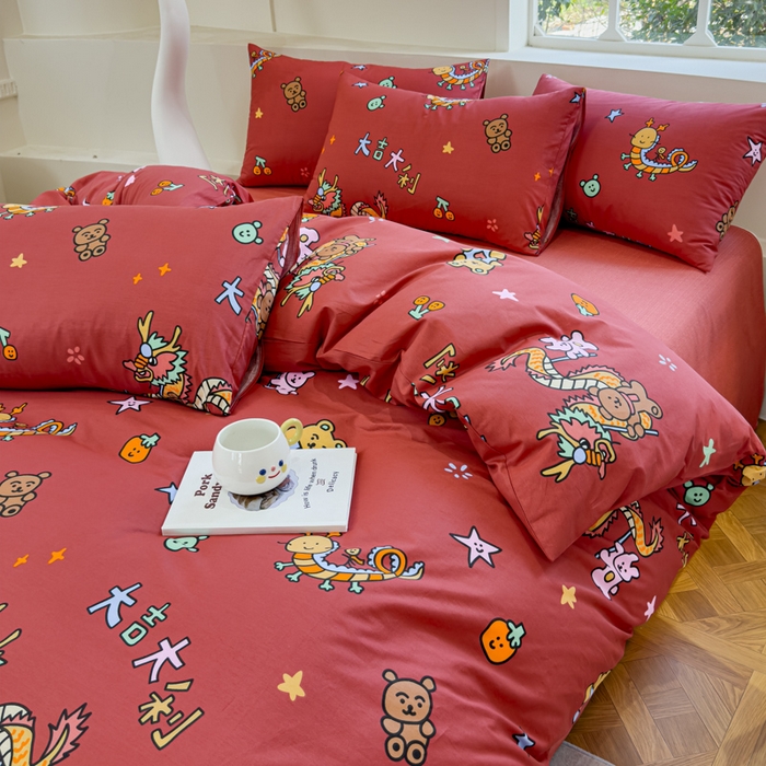 91家纺网 家纺一手货源 找家纺 （总）感遇 2024新款全棉印花四件套