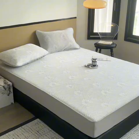 91家纺网 家纺一手货源 找家纺 （总）倾慕 2024新款提花凉感凉席