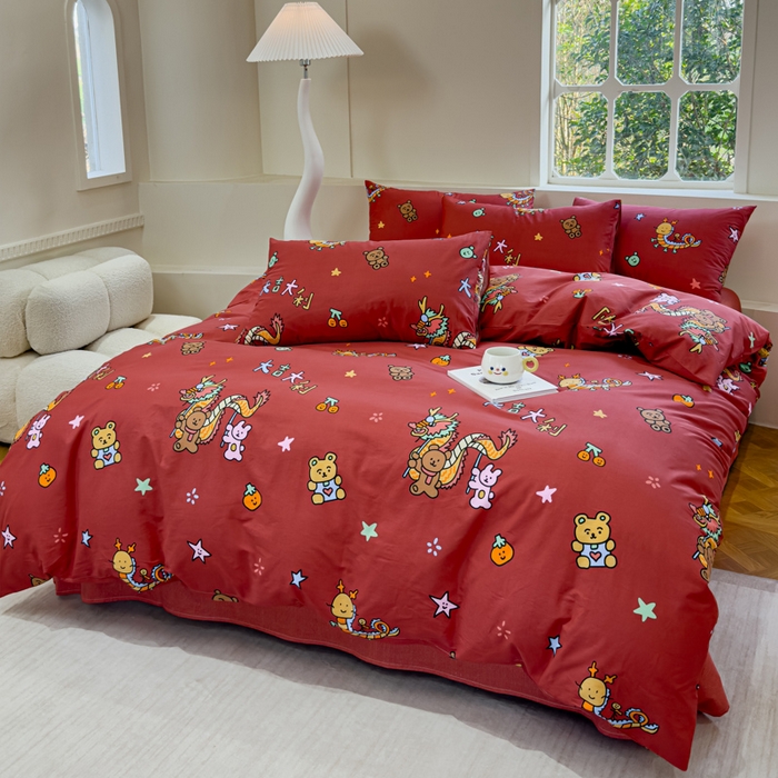 91家纺网 家纺一手货源 找家纺 （总）感遇 2024新款全棉印花四件套