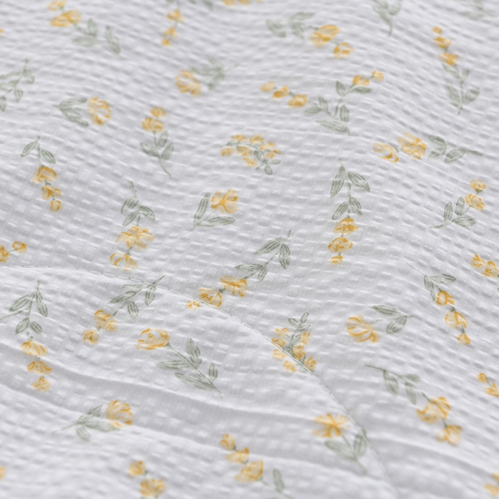 91家纺网 家纺一手货源 找家纺 圣楚家纺 2024新款清柔泡泡纱夏被 七里香