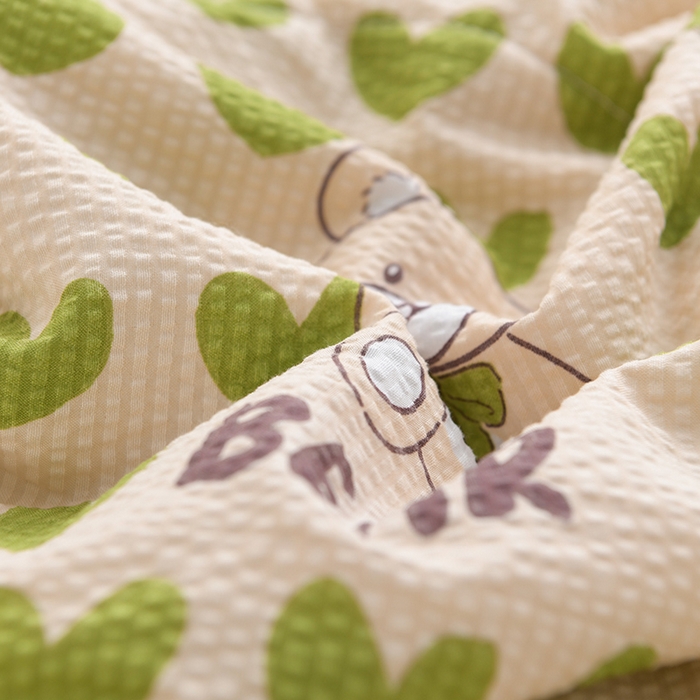 91家纺网 家纺一手货源 找家纺 圣楚家纺 2024新款清柔泡泡纱夏被 幸福暗号