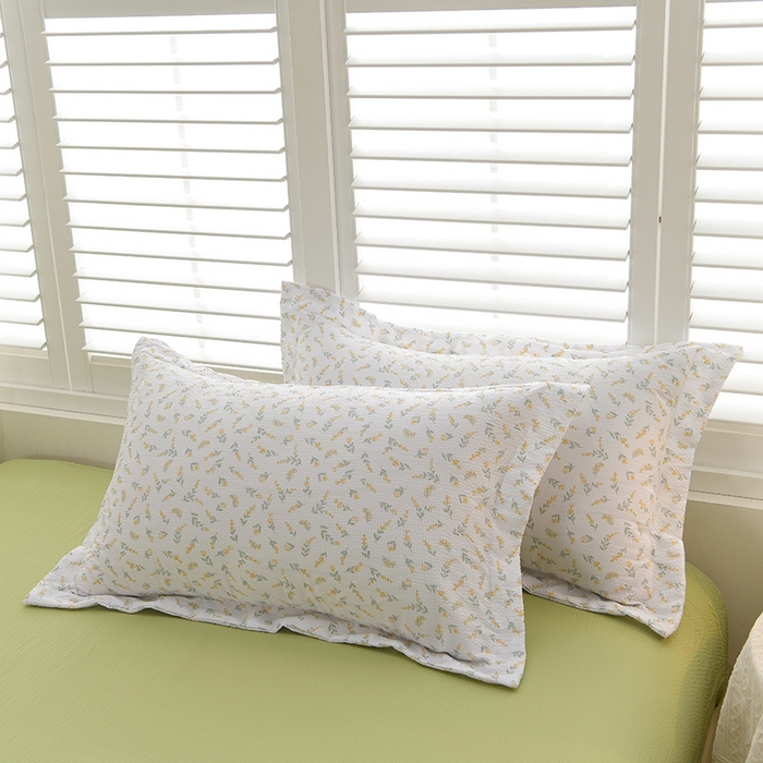 91家纺网 家纺一手货源 找家纺 圣楚家纺 2024新款清柔泡泡纱夏被 七里香