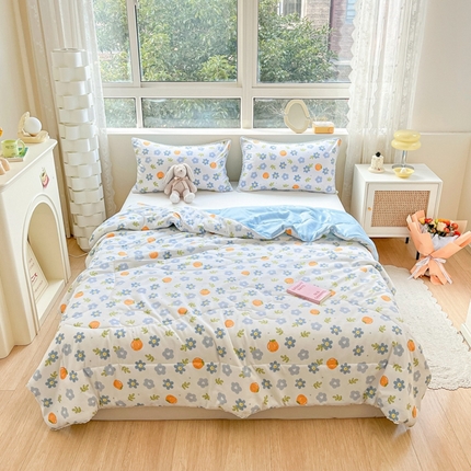 91家纺网 家纺一手货源 找家纺 （总）慕尚家纺2025新款双层纱水洗夏被子被芯