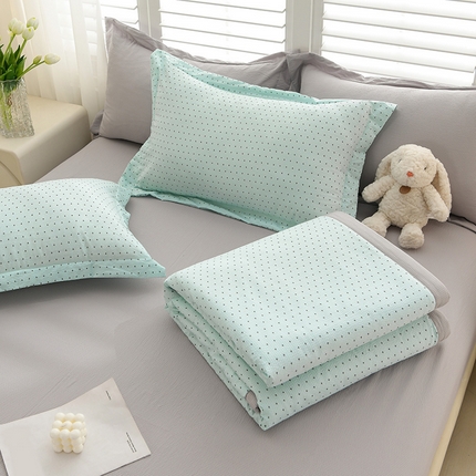 91家纺网 家纺一手货源 找家纺 （总）圣楚家纺 2024新款清柔泡泡纱夏被