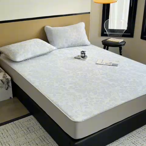 91家纺网 家纺一手货源 找家纺 （总）倾慕 2024新款提花凉感凉席