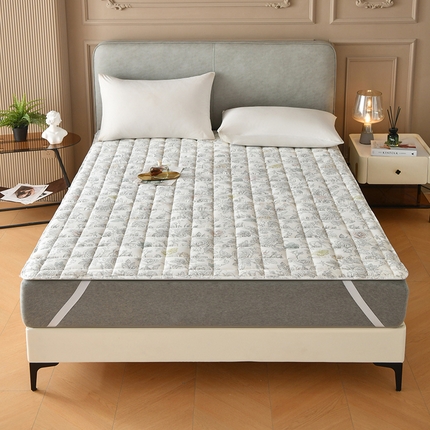 91家纺网 家纺一手货源 找家纺 索弗莱家纺 2024新款轻奢四季款全棉磨毛床褥垫 卡蜜拉