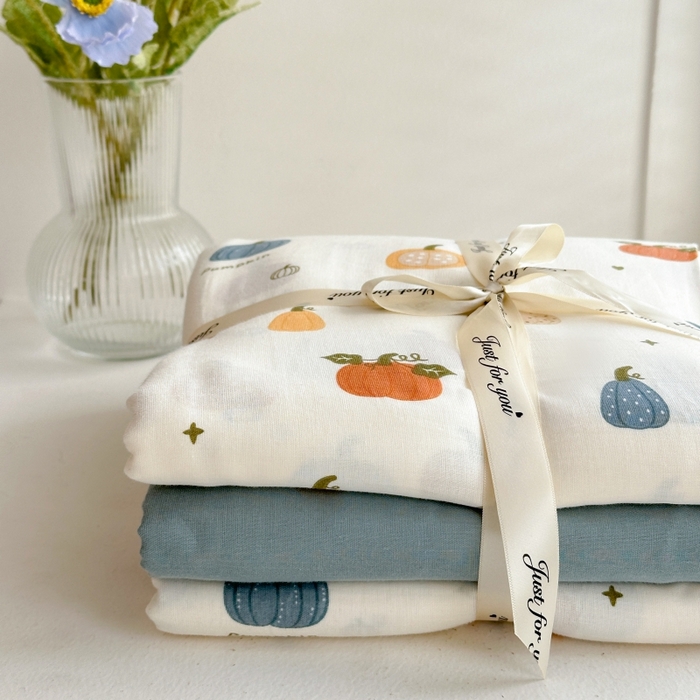 91家纺网 家纺一手货源 找家纺 （总）曼之夏 2024新款全棉印花双层纱四件套