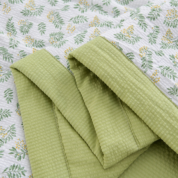 91家纺网 家纺一手货源 找家纺 圣楚家纺 2024新款清柔泡泡纱夏被 雨后初夏