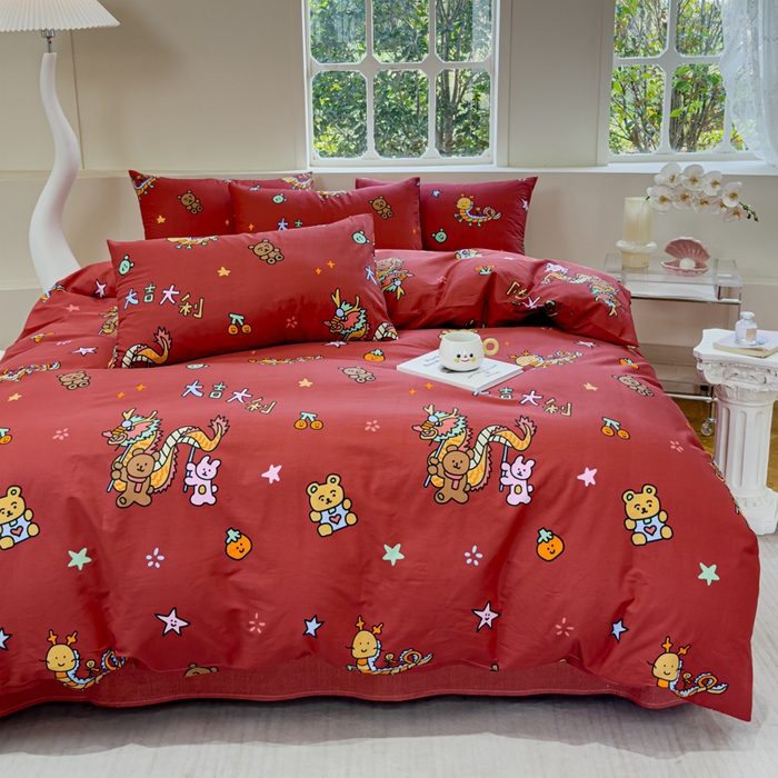 91家纺网 家纺一手货源 找家纺 （总）感遇 2024新款全棉印花四件套