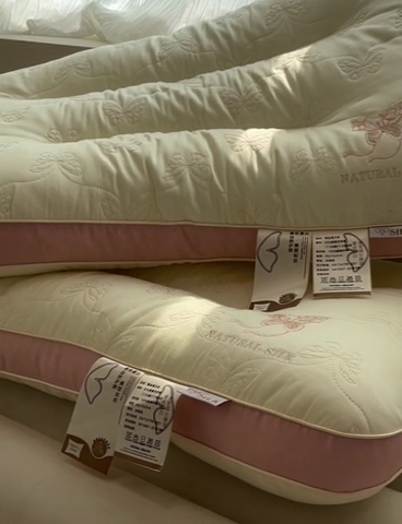 91家纺网 家纺一手货源 找家纺 （总）她喜爱枕芯枕头 2024新款蚕丝蛋白护颈枕